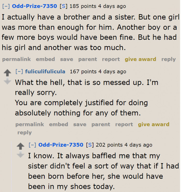 This father is indeed messed up.