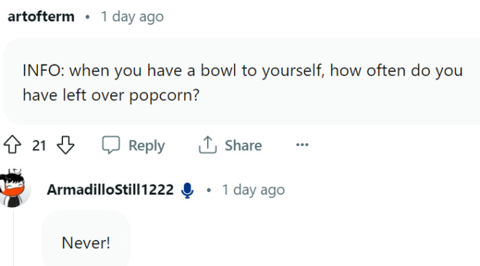 OP always eats everything