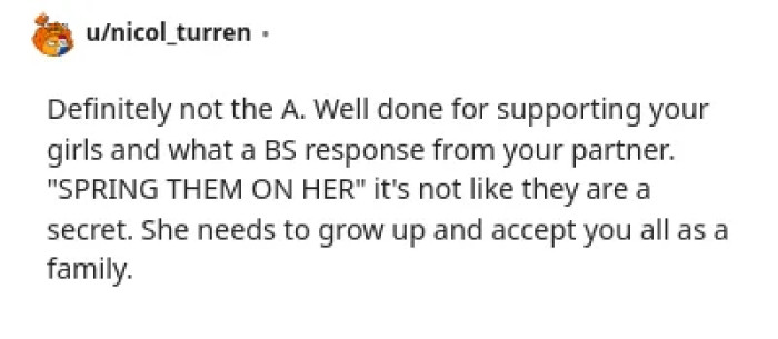 The OP didn't spring her kids on the FMIL. All the FMIL needed to do was be honest about it.