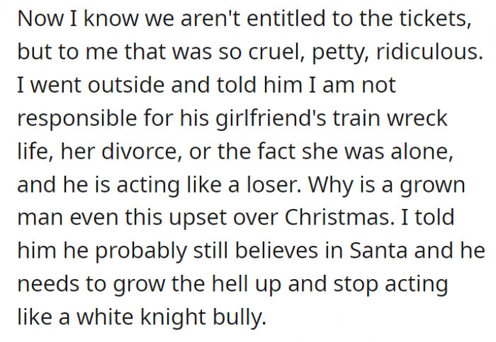 Woah… that hurt, man. Really.