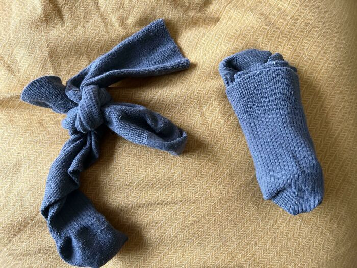 "How My Boyfriend Folds Socks Versus How They Should Be Folded"