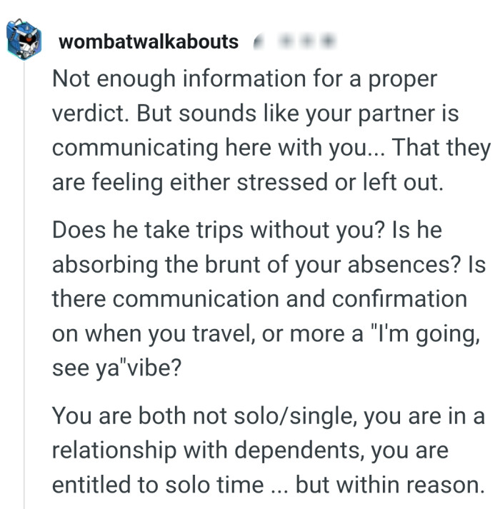 A relationship with dependents