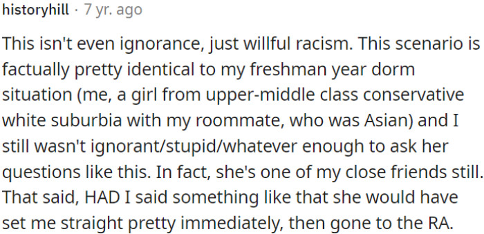 This is not ignorance; it's deliberate racism