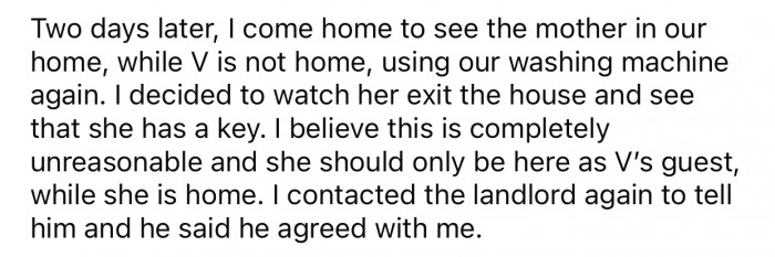 OP was eventually faced with another situation where she ended up contacting the landlord again.