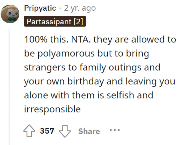 Not-so-good parents—“selfish and irresponsible,” as they said.