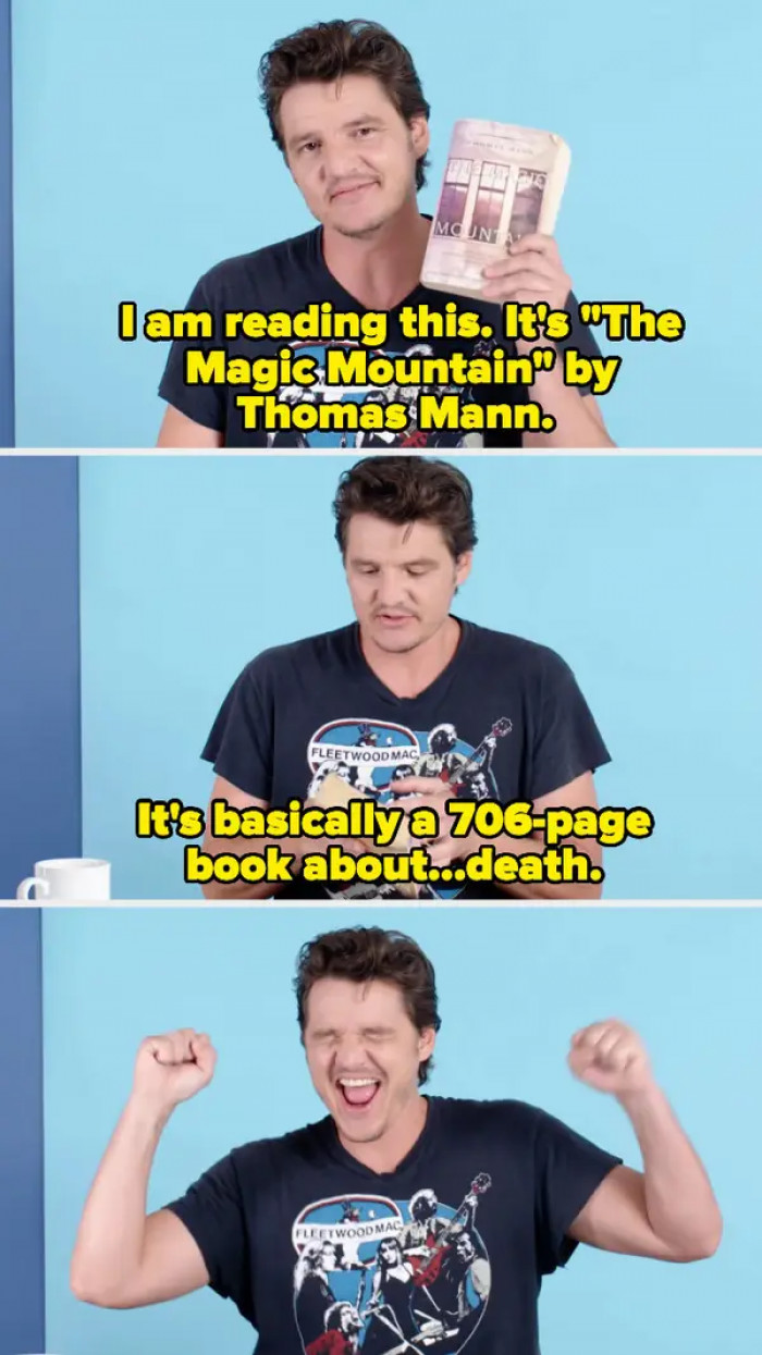 8. He was oddly excited about a book that was all about death