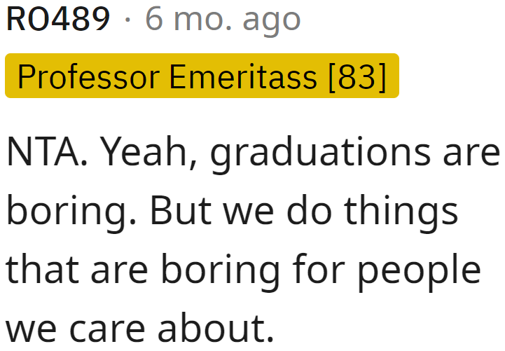 Going through boring stuff is just part of building a healthy relationship.