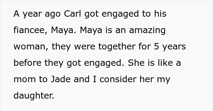 Carl recently got engaged to a woman named Maya, with whom he has been for five years. The dad seemed to be fond of Maya.