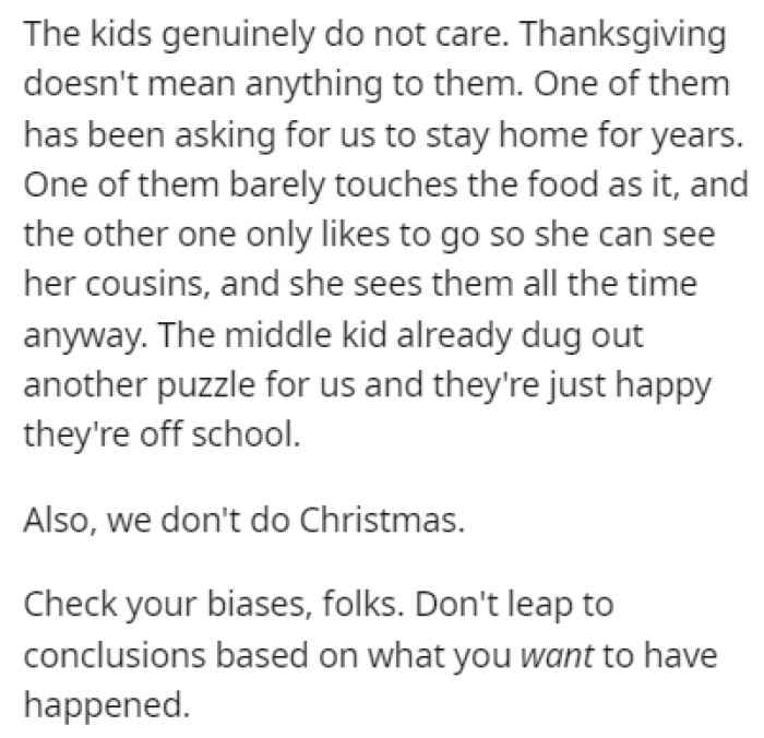 The kids couldn't care less