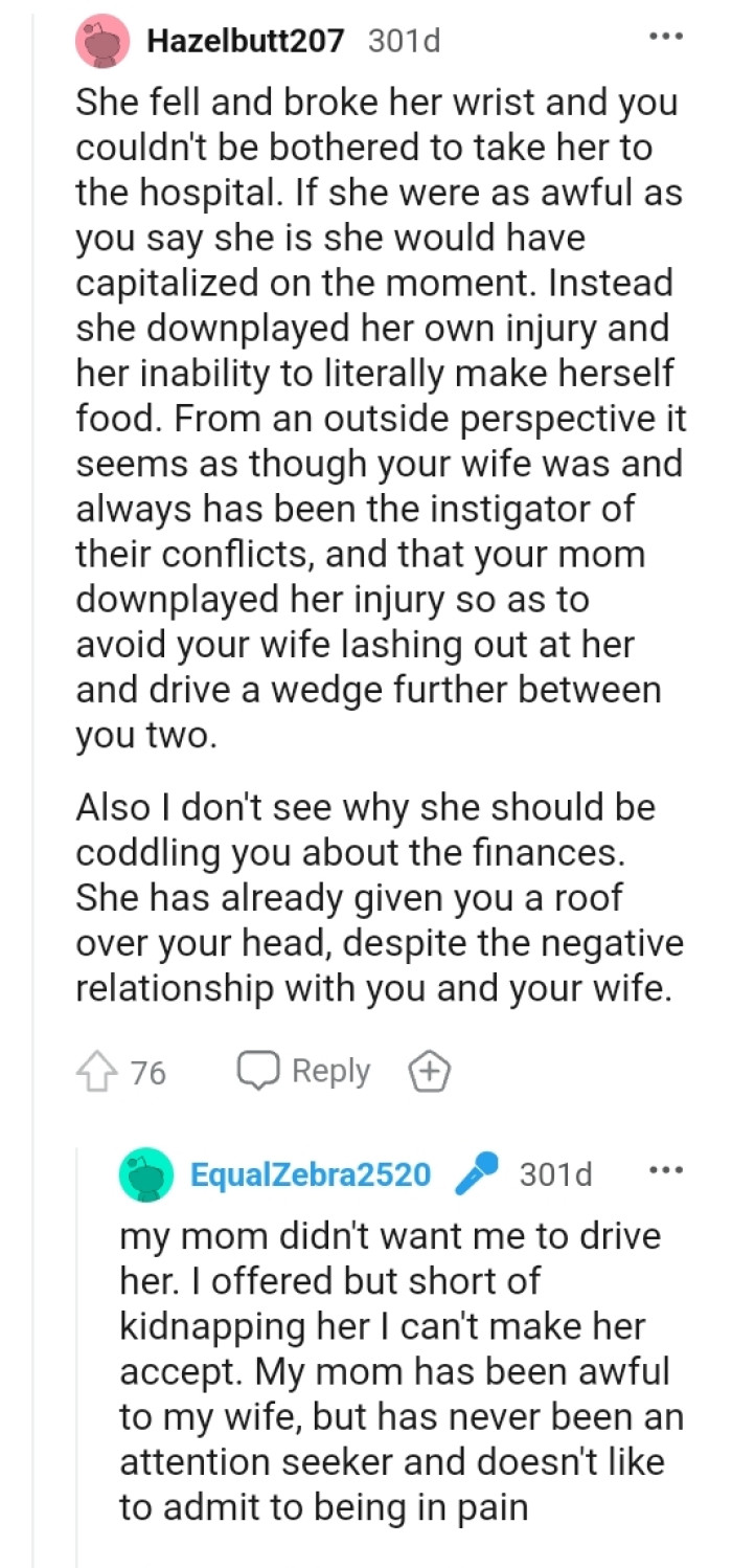 She downplayed her own injury instead