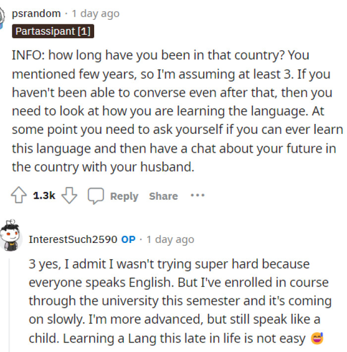 Then people started asking for more information before they made their judgment. This person actually did get a response from OP, but it didn't really improve the situation.