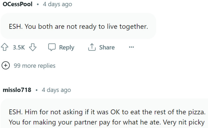 Not ready to live together