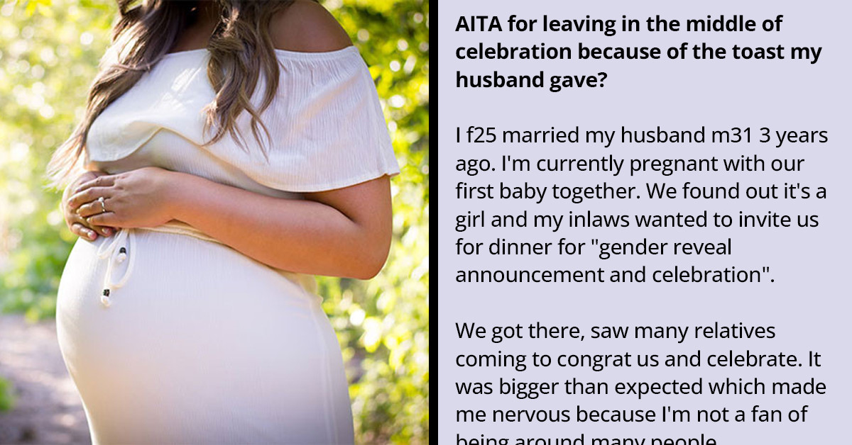 Pregnant Woman Storms Off at a Gender-Reveal Party After Her Husband Insults Her in Front of Many Relatives
