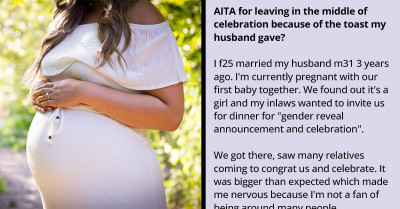 Pregnant Woman Storms Off at a Gender-Reveal Party After Her Husband Insults Her in Front of Many Relatives