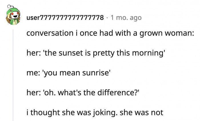28. You see something, you hear a word