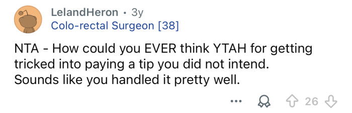 You handled it well.