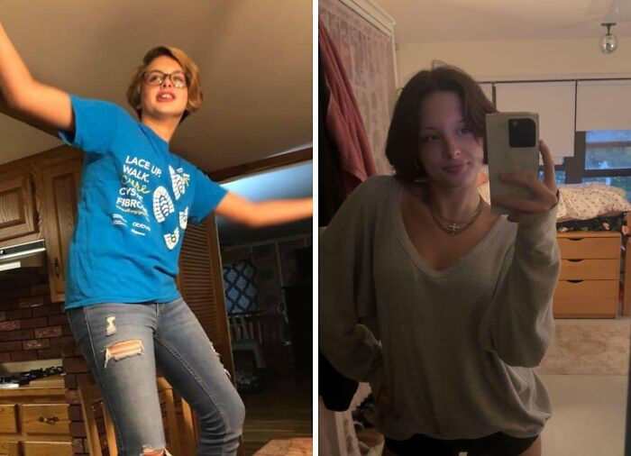 "Me At 12 Years Old vs. 18 Years Old"