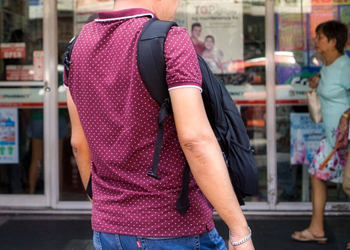 25. Backpacks on the chest