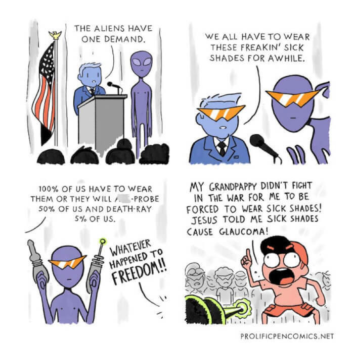 20. And you only really have to wear them in public