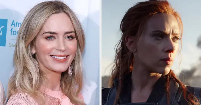 16. Emily Blunt almost played Black Widow, but because of conflicts with the movie Gulliver's Travels, she had to let go of the role.