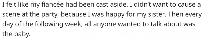 OP was angry, but kept quiet