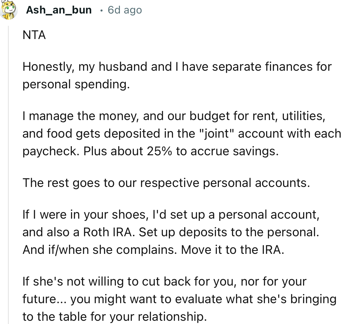 “If She's Not Willing to Cut Back for You, Nor for Your Future, You Might Want to Evaluate What She's Bringing to the Table for Your Relationship.”