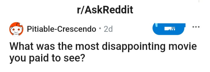 The Redditor pops the question that has people talking