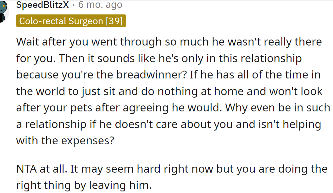 Redditor said that it was the right thing to do