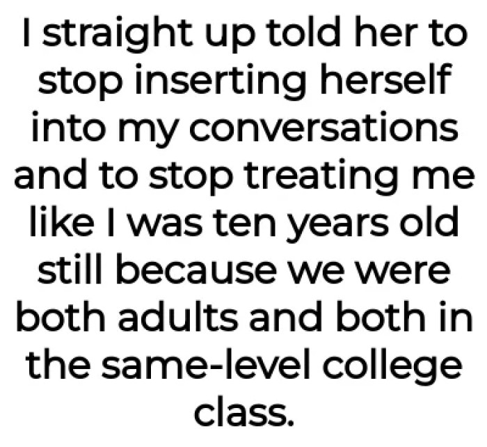 OP called her out and well...