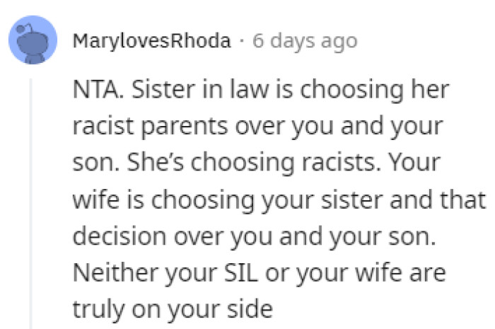 OP and his son are on their own