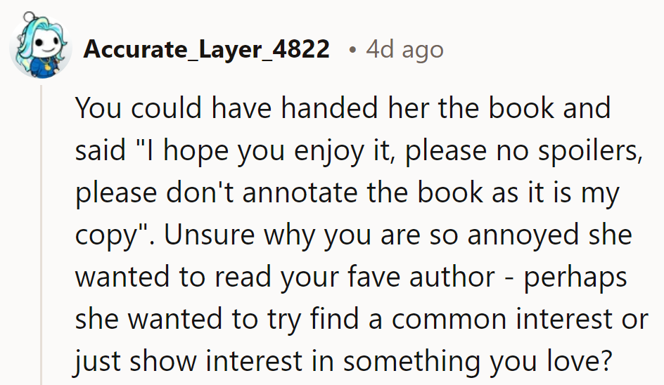 Is Mom just raiding her taste in authors or bridging the generation gap?