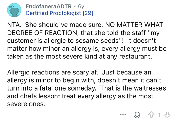 She should have made sure.