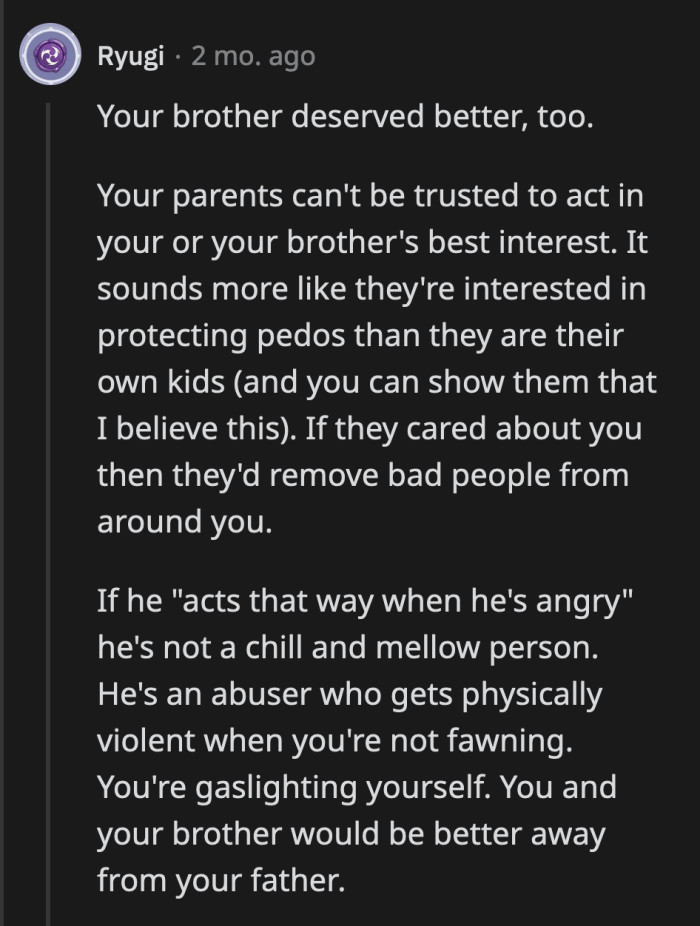 It's Good That OP and Her Brother Can at Least Trust That Their Grandmother Will Be There to Support Them.