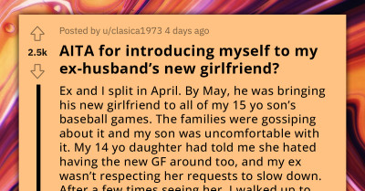 Woman Slammed By Ex-Husband For Violating His Boundaries After She Introduced Herself To His New Girlfriend