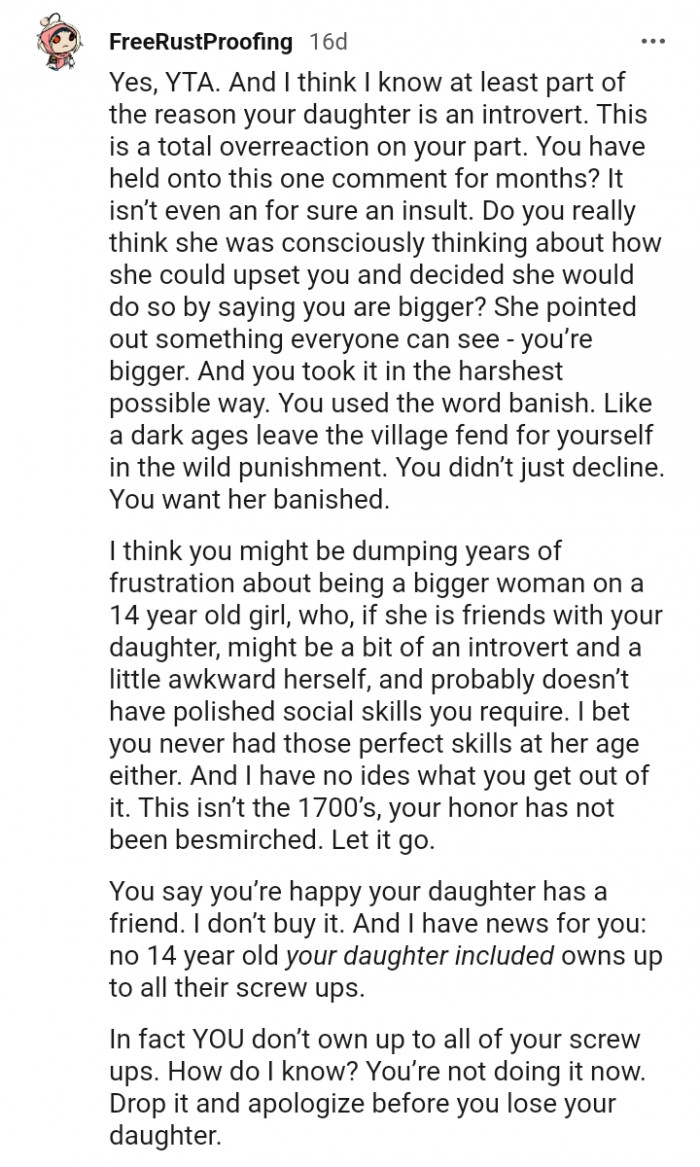 You took it in the harshest way possible