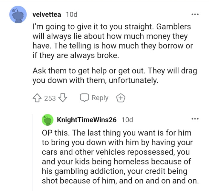 They will drag you down with them, and that is so unfortunate