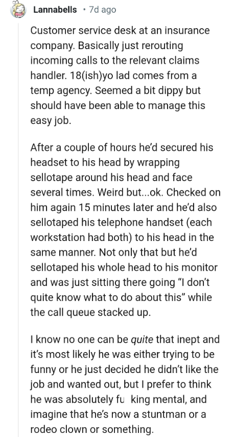 19. Securing his headset to his head