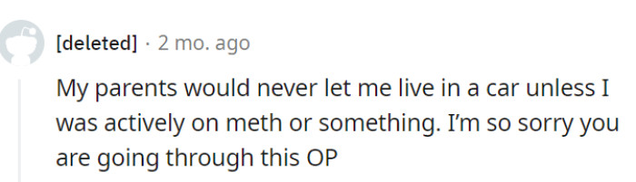 It's a tough situation, and OP deserves better.