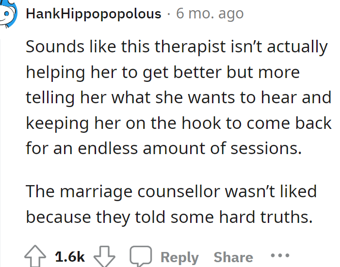 Another Redditor agreed