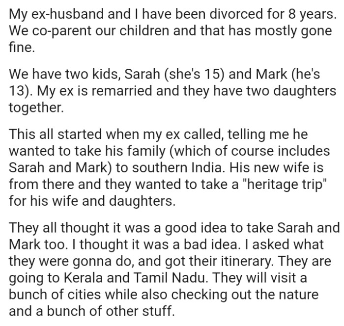 His new wife is from there and they wanted to take a 