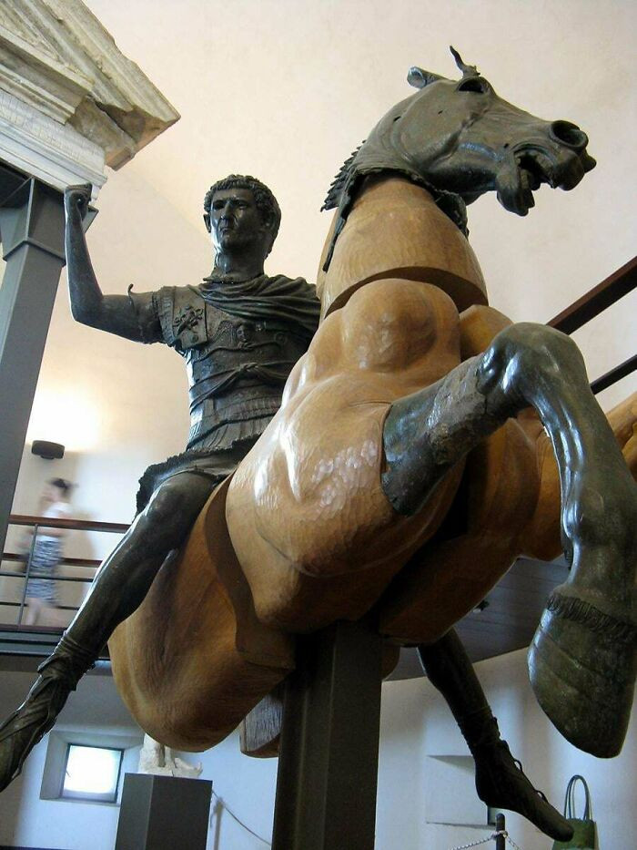 26. The Misenum Statue is the sole surviving bronze imperial image altered by condemnation, where Domitian's face was replaced with Nerva's.