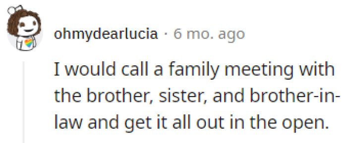 Time for a family meeting