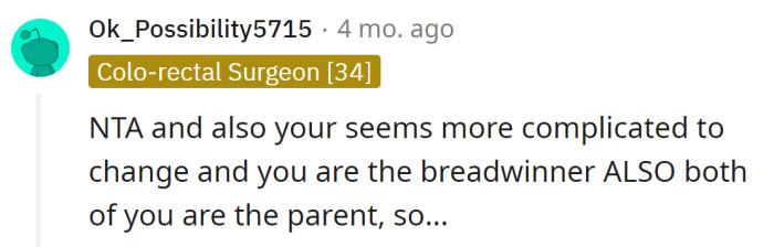 It seems it was more complicated for the OP to take the day off than for her husband