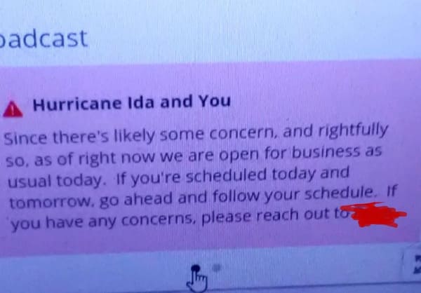 23. Forcing workers to come in during a category 4 hurricane.