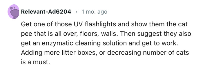 “Adding More Litter Boxes or Decreasing the Number of Cats Is a Must.”