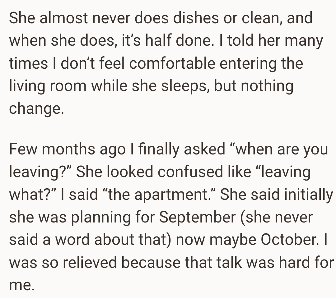 The OP was so relieved because that talk was hard for him