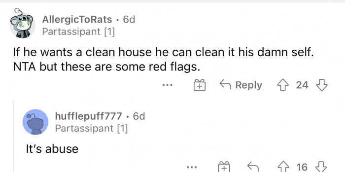 It's most definitely abuse and giving red flags.