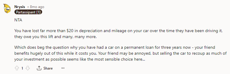 You Have Lost Far More Than $20 in Depreciation