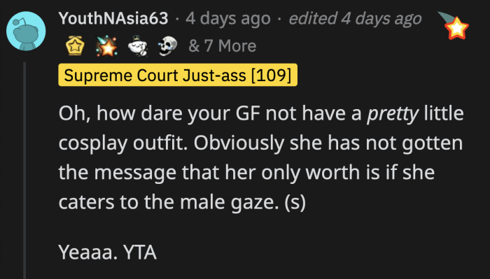 Writing out this post and his girlfriend being upset weren't enough clues for OP to realize he acted like a jerk.