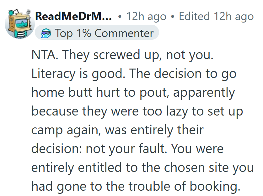 Imagine storming off from nature because reading the fine print felt too exhausting.